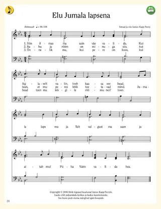 music, As a Child of God