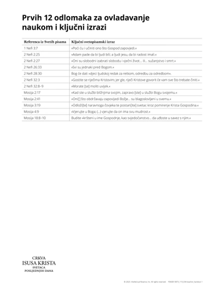 first 12 doctrinal mastery chart
