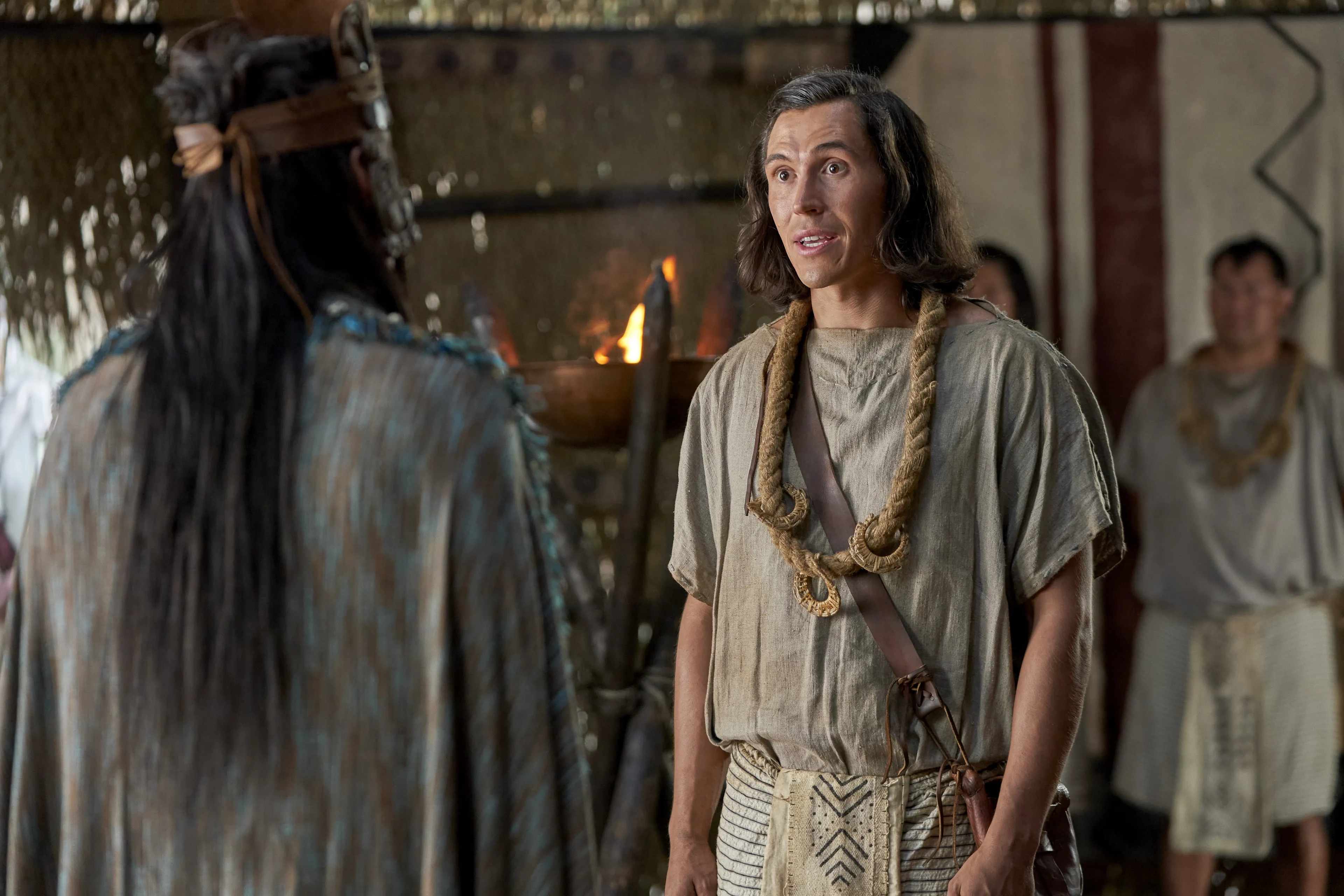 Ammon, son of Mosiah, speaks to King Lamoni in the land of Ishmael.