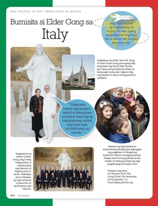 Elder Gong Visits Italy