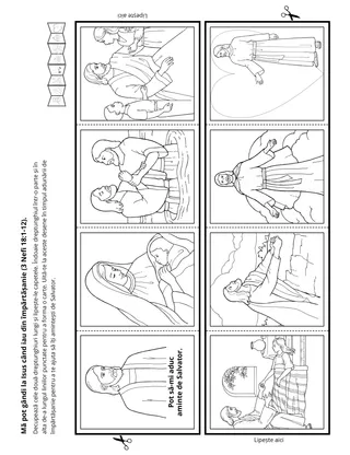 Pagină cu activități: Îmi pot aduce aminte de Salvator.