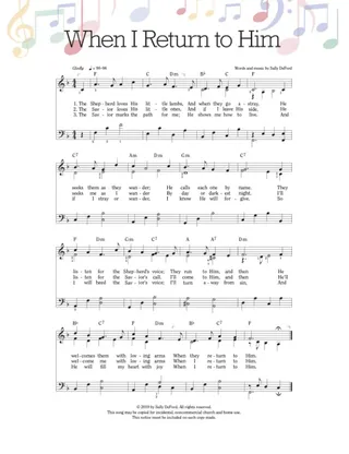 When I Return to Him