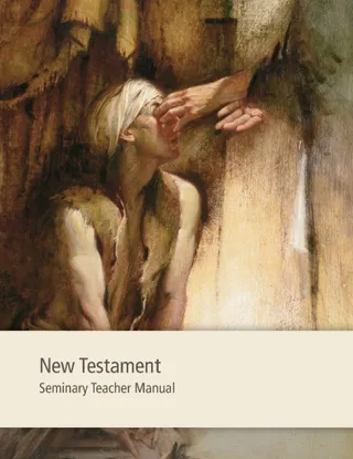 New Testament Seminary Teacher Manual