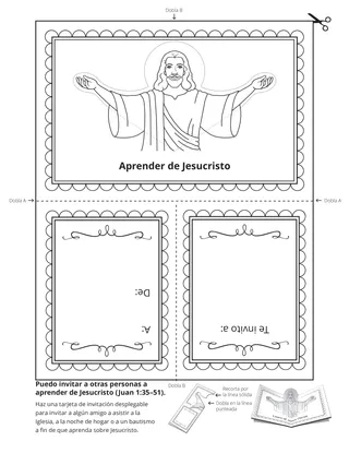 Hoja de actividades: Aprender de Jesucristo