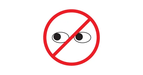 pares sa mga mata sulod sa usa ka gi-ekis nga lingin