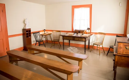 translation room inside the John Johnson home, Hiram, Ohio