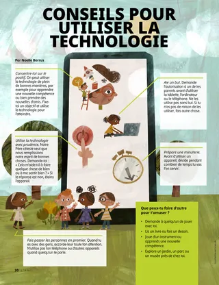 pictures of kids playing outside and on a phone screen