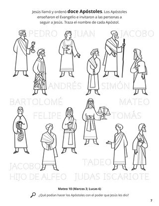 The Twelve Apostles coloring page