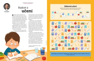 PDF s činností s obrázky školních potřeb v mřížce