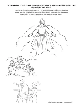 Hoja de actividades: Jesucristo vendrá de nuevo