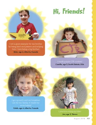 pictures and quotes from young children