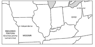 karta, sjeveroistočni dio SAD–a