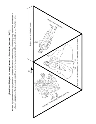 aktiviti pej: Jisas i invaetem mi blong folem eksampol blong Hem