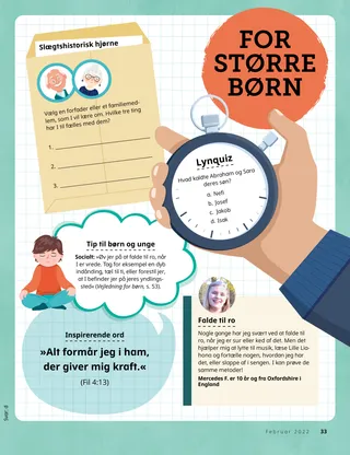 Page from the February 2022 Friend Magazine.