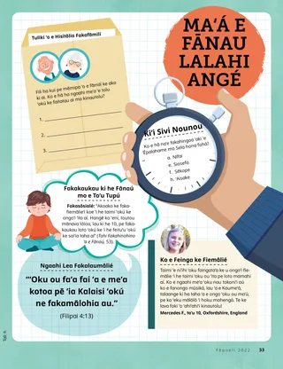 Page from the February 2022 Friend Magazine.