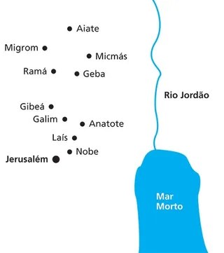 mapa, Mar Morto e região ao norte dele
