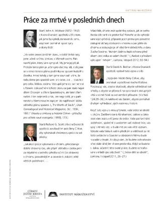 handout, Latter-day Work for the Dead