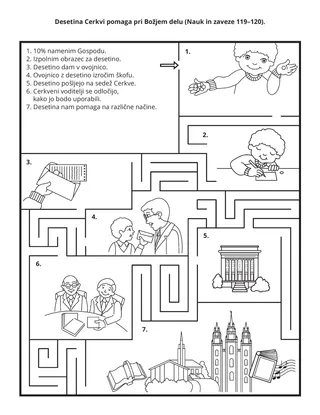 stran z dejavnostjo: desetina pomaga Cerkvi opravljati Božje delo