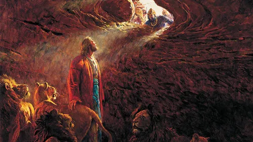 Daniel in the Lions’ Den, by Clark Kelley Price