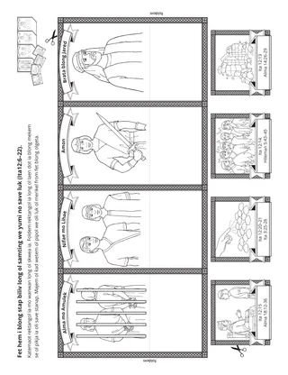 aktiviti pej: Ol pipol insaed long Buk blong Momon oli bin gat fet long Jisas Kraes