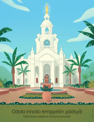poster of temple in Brazil