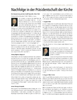 Handzettel, Nachfolge in der Präsidentschaft