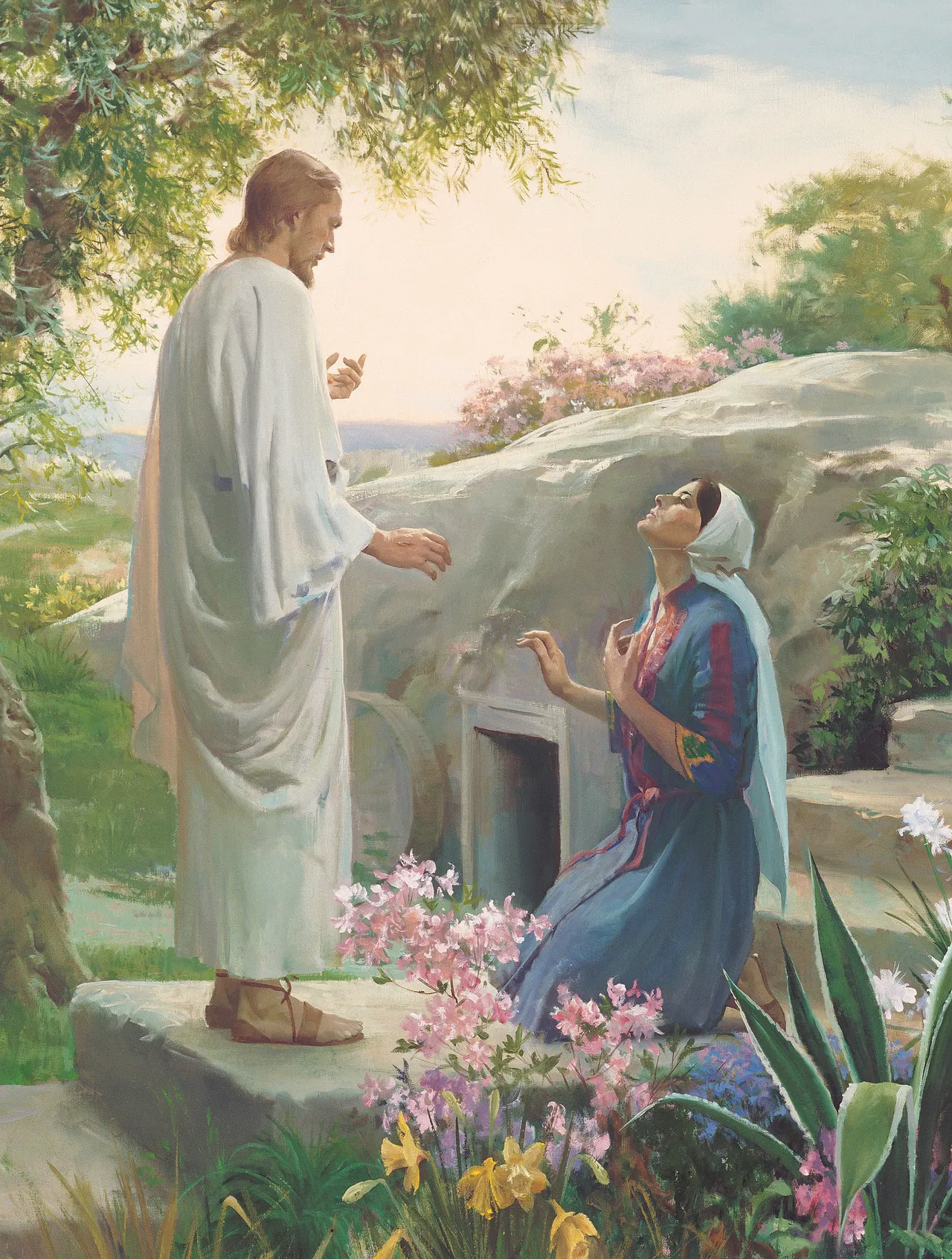 Resurrected Jesus appears to Mary in the Garden