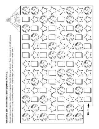 Pagină cu activități: Scripturile ne aduc mai aproape de Hristos.