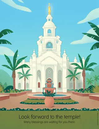 poster of temple in Brazil