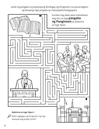 Doctrine, Covenants, and Commandments coloring page