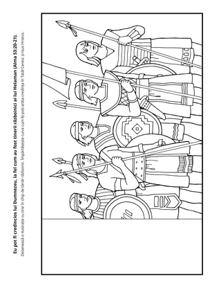 Pagină cu activități: Eu Îi pot fi credincios lui Dumnezeu.