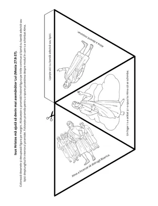 Pagină cu activități: Isus Hristos mă ajută să devin mai asemănător Lui.