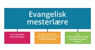 flowdiagram til evangelisk mesterlære