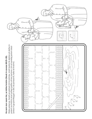 stran z dejavnostjo za otroke