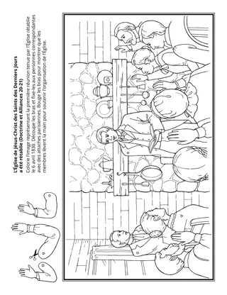 Page d’activité : l’Église a été organisée en 1830