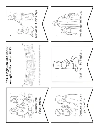 halaman aktiviti: Ku Mau Jadi Seperti Yesus