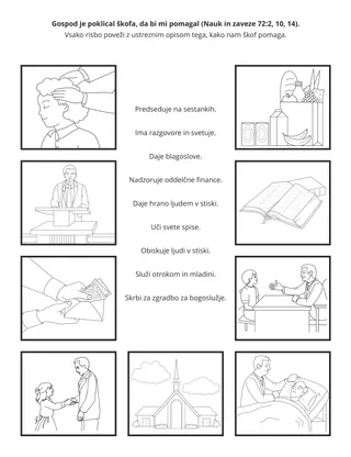 stran z dejavnostjo za otroke