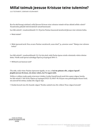 New Testament Seminary Teacher Manaul - 2023