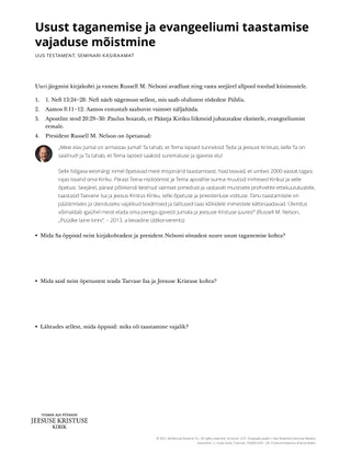 New Testament Seminary Teacher Manaul - 2023