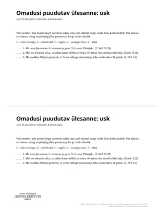 Attribute Activity Card