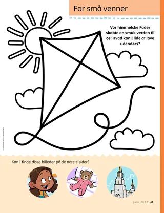 simple kite coloring activity