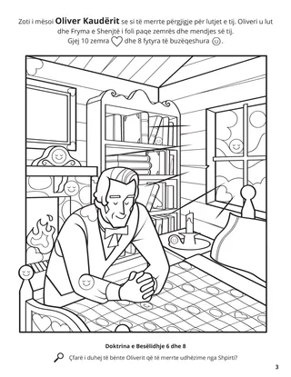 Oliver Received Answers from the Lord coloring page