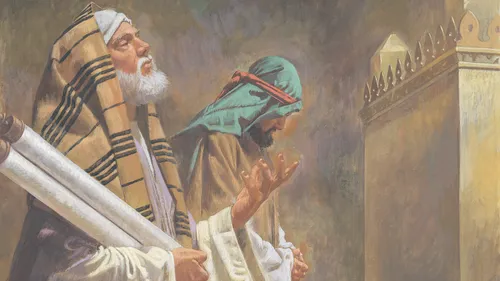 a Pharisee and a publican praying