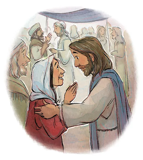 耶穌和婦人談話