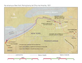 mape ni yasayasa vaka Niu Ioka, Penisilivenia, kei Oaio e Amerika, 1831