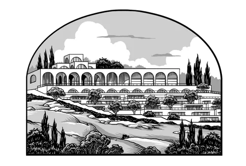 BYU Jerusalem Center on a hillside