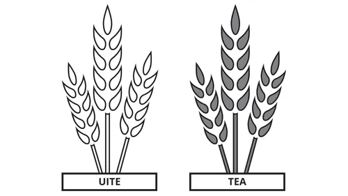 ko ha fakatātā fakafehoanaki ʻo ha haʻinga uite mo ha haʻinga tea