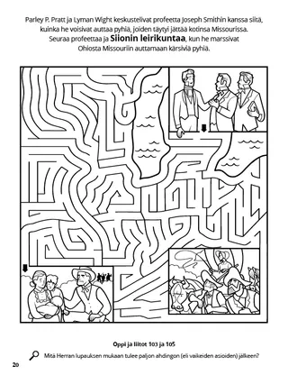 Zion’s Camp coloring page