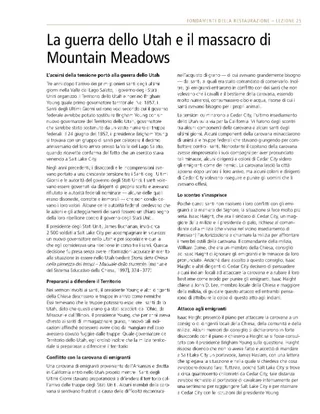 approfondimento, La guerra dello Utah e il massacro di Mountain Meadows