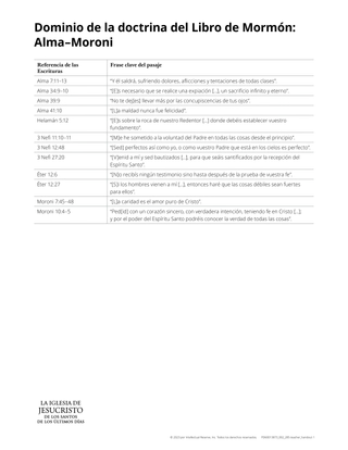 handout doctrinal mastery alma-moroni
